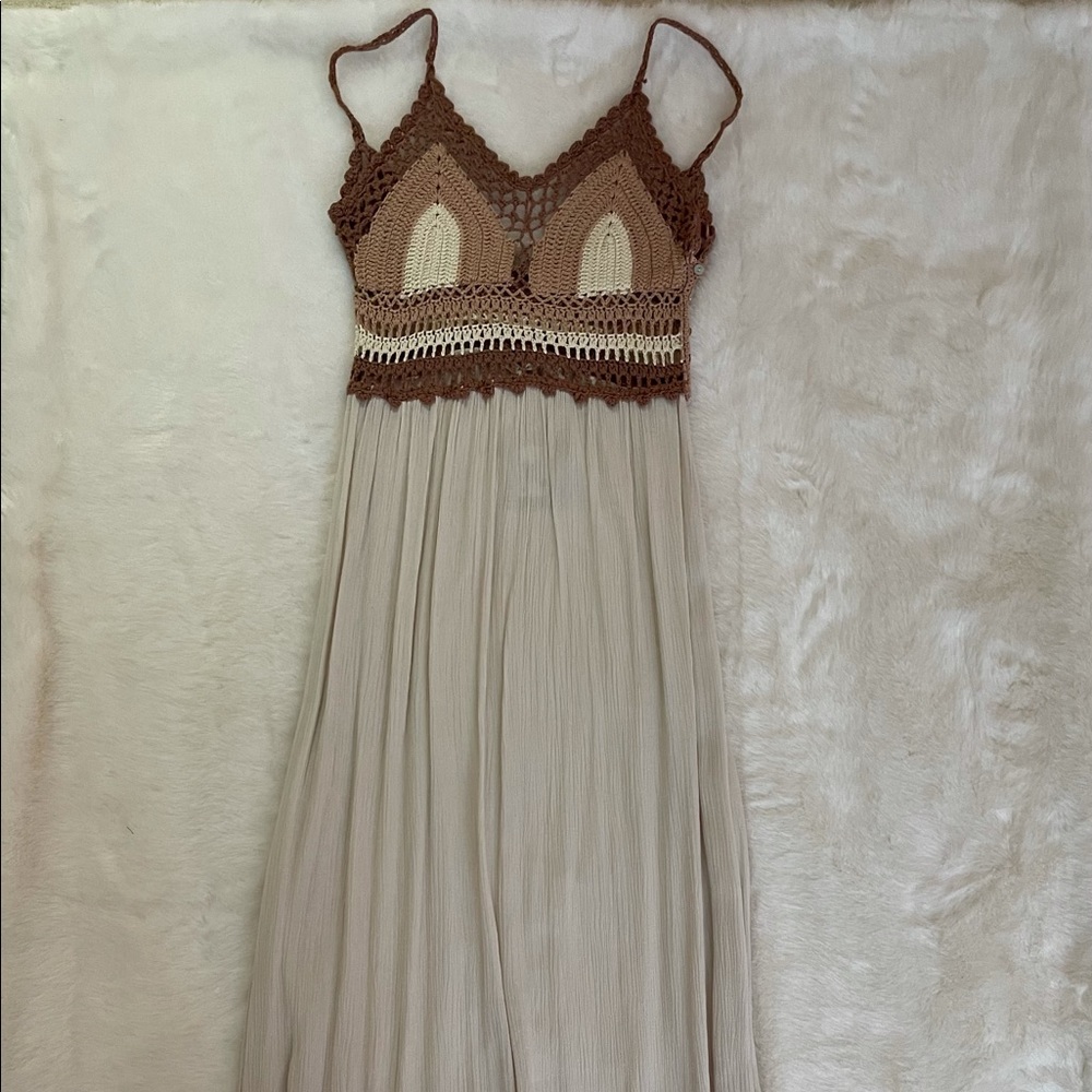 Crochet maxi dress